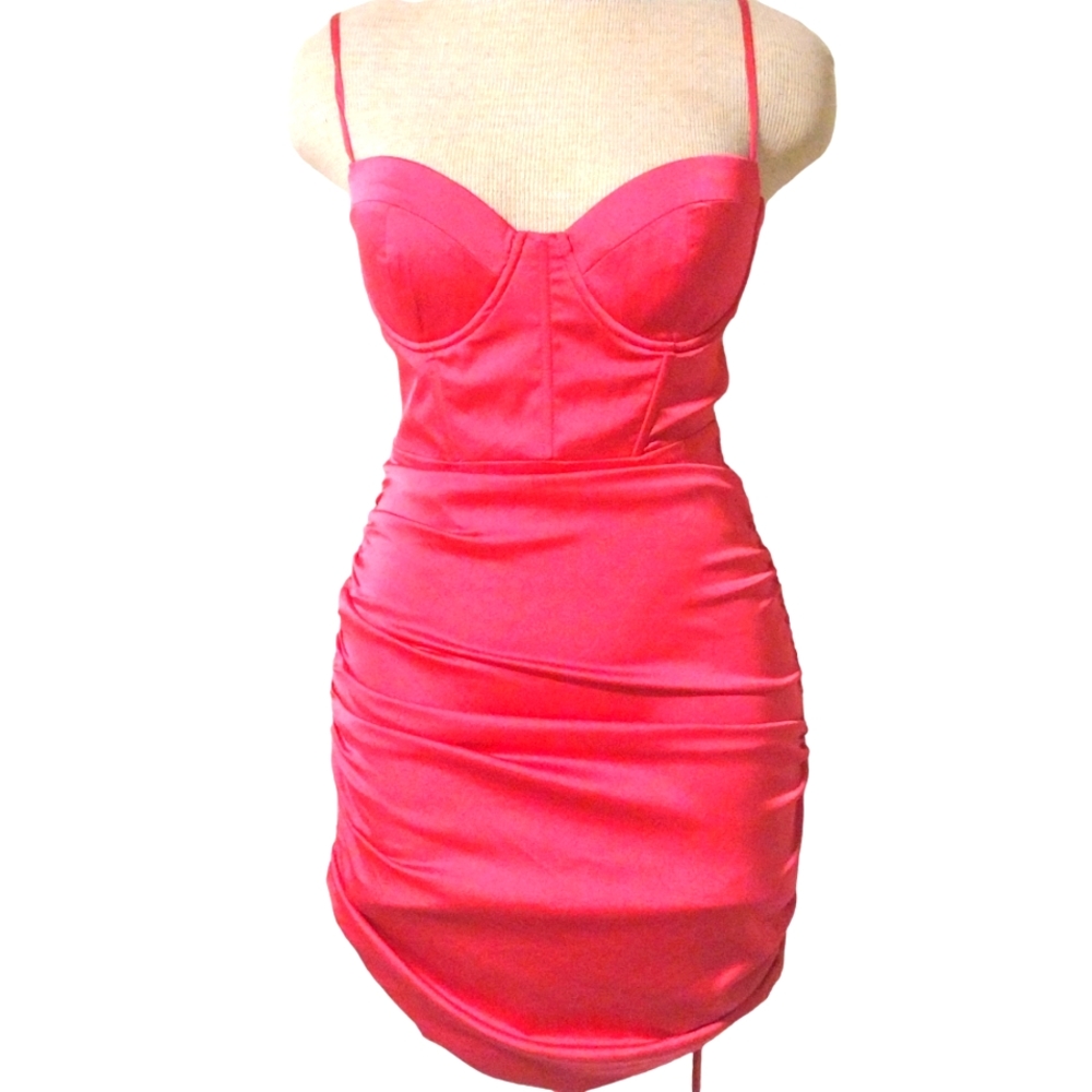 NWT HOT PINK OH POLLY MINI DRESS SZ 4